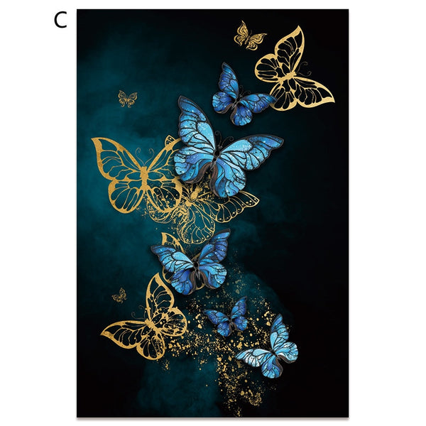 Butterfly Leaf Wall Canvas