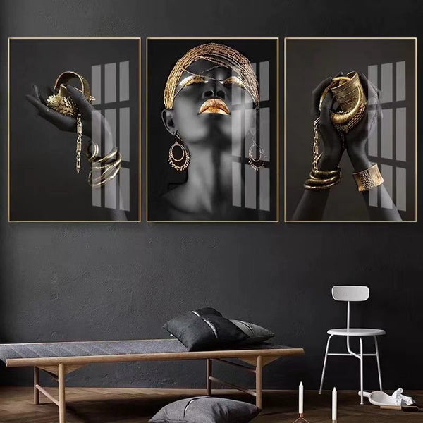 African Woman Mural Canvas