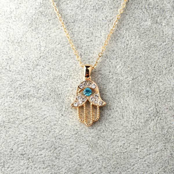 Turkish Crystal Evil Eye Necklace