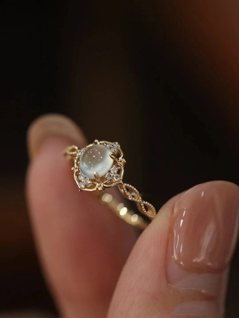Natural Moonstone Ring