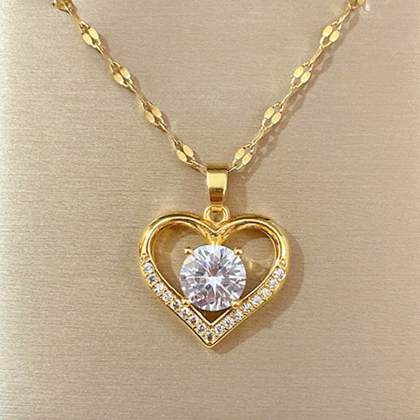 Heart Gems Pendant Necklaces