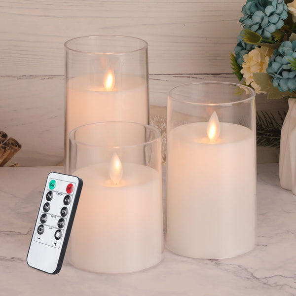 Gold Flickering Flameless Candles