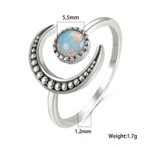 Female Small Moonstone Ring