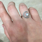 Female Small Moonstone Ring