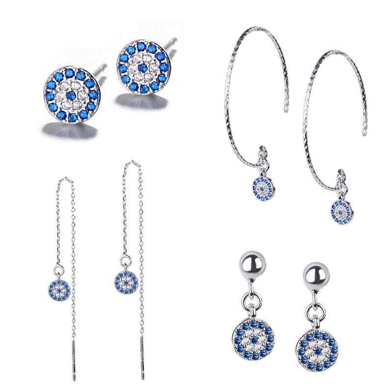 Vintage Evil Eye Earrings