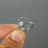 Female Small Moonstone Ring